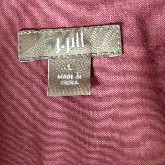 J. Jill Women’s Rose 100% Cotton Button Down Shirt Size Large - Picture 8 of 13